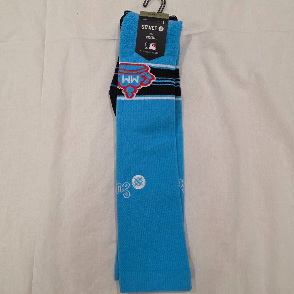 Miami Marlins Stance Socks Size Large Men's 9-13- New W/ Tags!